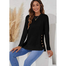 Load image into Gallery viewer, Women's Long Sleeve Crew Neck T-Shirt
