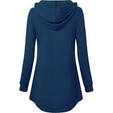 Load image into Gallery viewer, Women's Long Sleeve Hooded Tunic Tops
