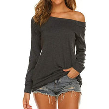 Load image into Gallery viewer, Women's Long Sleeve Off Shoulder Top

