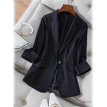 Load image into Gallery viewer, Women's Long Sleeve Pocket Casual Blazer
