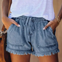 Load image into Gallery viewer, Women's Loose Denim Shorts
