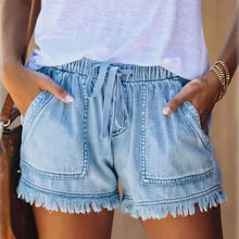 Load image into Gallery viewer, Women's Loose Denim Shorts
