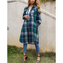 Load image into Gallery viewer, Womens Lounge Lapel Button Up Long Sleeve
