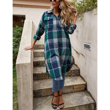 Load image into Gallery viewer, Womens Lounge Lapel Button Up Long Sleeve
