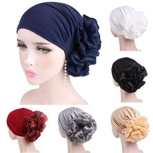 Load image into Gallery viewer, Women's Milk Silk Flower Turban

