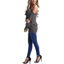 Load image into Gallery viewer, Women's Off-Shoulder Long-Sleeved Top
