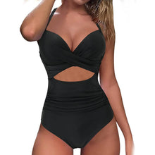 Load image into Gallery viewer, Women's One Piece High Waist Swimwear Tummy Control Cutout

