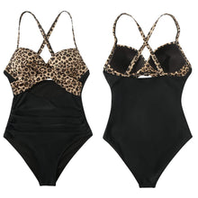 Load image into Gallery viewer, Women's One Piece High Waist Swimwear Tummy Control Cutout
