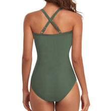 Load image into Gallery viewer, Women's One Piece High Waist Swimwear Tummy Control Cutout

