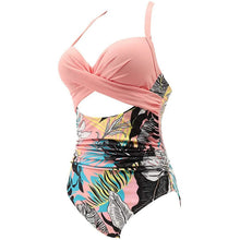 Load image into Gallery viewer, Women's One Piece High Waist Swimwear Tummy Control Cutout
