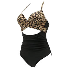 Load image into Gallery viewer, Women's One Piece High Waist Swimwear Tummy Control Cutout
