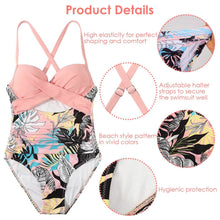 Load image into Gallery viewer, Women's One Piece High Waist Swimwear Tummy Control Cutout
