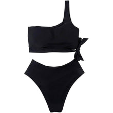 Load image into Gallery viewer, Women's One Shoulder High Waist Bikini
