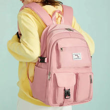 Load image into Gallery viewer, Women's Oxford Fabric Adjustable Large Capacity Backpack
