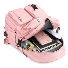 Load image into Gallery viewer, Women's Oxford Fabric Adjustable Large Capacity Backpack

