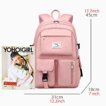 Load image into Gallery viewer, Women's Oxford Fabric Adjustable Large Capacity Backpack
