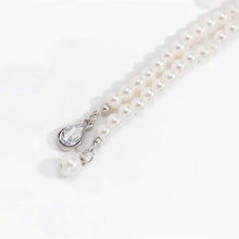 Load image into Gallery viewer, Women's Elegant Multi-Layered Faux Pearl Necklace, Boho Tassel Pendant, Dual-Strand Jewelry
