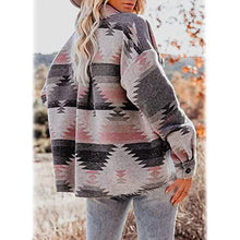 Load image into Gallery viewer, Women's Plaid Long Sleeve Button Down Collar Coat
