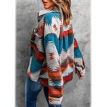 Load image into Gallery viewer, Women's Plaid Long Sleeve Button Down Collar Coat
