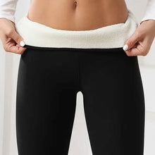 Load image into Gallery viewer, Women's Plush Lined Sherpa Leggings High-Stretch Yoga Pants
