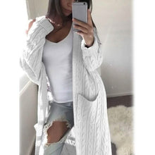 Load image into Gallery viewer, Women's Pocket Knitted Cardigan Sweater
