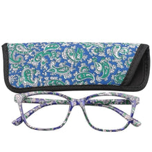 Load image into Gallery viewer, Womens Pocket Printed Reading Glasses With Matching Pouch Spring Hinge Presbyopic Reading Glasses For Women Anti Eyestrain Computer Reading TV Glasses Stylish Frame+1.0 To 4.0
