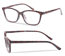 Load image into Gallery viewer, Womens Pocket Printed Reading Glasses With Matching Pouch Spring Hinge Presbyopic Reading Glasses For Women Anti Eyestrain Computer Reading TV Glasses Stylish Frame+1.0 To 4.0
