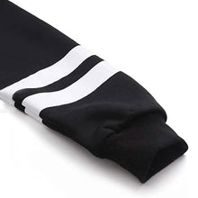 Load image into Gallery viewer, Women's Pullover Fleece Drop Shoulder Striped Hoodie

