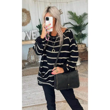 Load image into Gallery viewer, Women's Pullover Jumper Cable Knit Tunic Knitted Print Crew Neck
