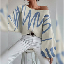 Load image into Gallery viewer, Women's Pullover Sweater Jumper Ribbed Knit Oversized Crew Neck
