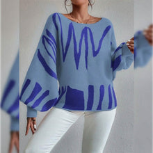 Load image into Gallery viewer, Women's Pullover Sweater Jumper Ribbed Knit Oversized Crew Neck
