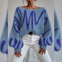 Load image into Gallery viewer, Women's Pullover Sweater Jumper Ribbed Knit Oversized Crew Neck
