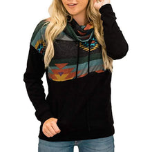 Load image into Gallery viewer, Women's Quarter Zip Color Block Pullover Sweatshirt
