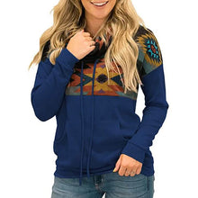 Load image into Gallery viewer, Women's Quarter Zip Color Block Pullover Sweatshirt
