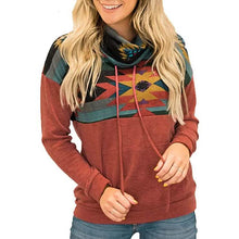 Load image into Gallery viewer, Women's Quarter Zip Color Block Pullover Sweatshirt
