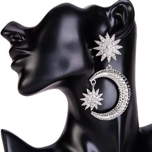 Load image into Gallery viewer, Women's Rhinestone Punk Earrings
