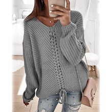 Load image into Gallery viewer, Women's Ribbed Knit Long Sleeve Lightweight Tunic Top
