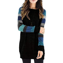 Load image into Gallery viewer, Women's Ribbed Knit Long Sleeve Lightweight Tunic Top

