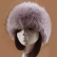 Load image into Gallery viewer, Women's Russian Faux Fluffy Fox Fur Hat
