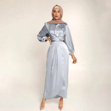 Load image into Gallery viewer, Women's Satin Swing Maxi Dress
