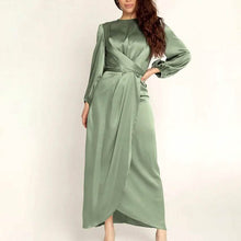 Load image into Gallery viewer, Women's Satin Swing Maxi Dress
