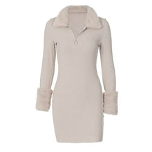 Load image into Gallery viewer, Women's Sheath Dress Long Sleeve Pure Color
