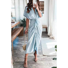 Load image into Gallery viewer, Women's Shirt Maxi Long Dress

