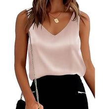 Load image into Gallery viewer, Womens Silk Satin Tank Tops
