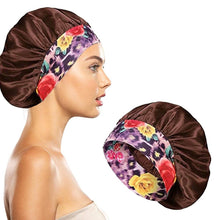 Load image into Gallery viewer, Women's Silky Satin Head Scarf Hair Wrap Cap Hat Headband Sleeping Bonnet
