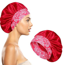 Load image into Gallery viewer, Women's Silky Satin Head Scarf Hair Wrap Cap Hat Headband Sleeping Bonnet
