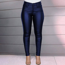 Load image into Gallery viewer, Women's Skinny Leather Pants
