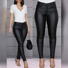 Load image into Gallery viewer, Women's Skinny Leather Pants
