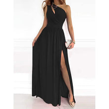 Load image into Gallery viewer, Women's Sleeveless One Shoulder Elegant Dress
