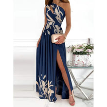 Load image into Gallery viewer, Women's Sleeveless One Shoulder Elegant Dress
